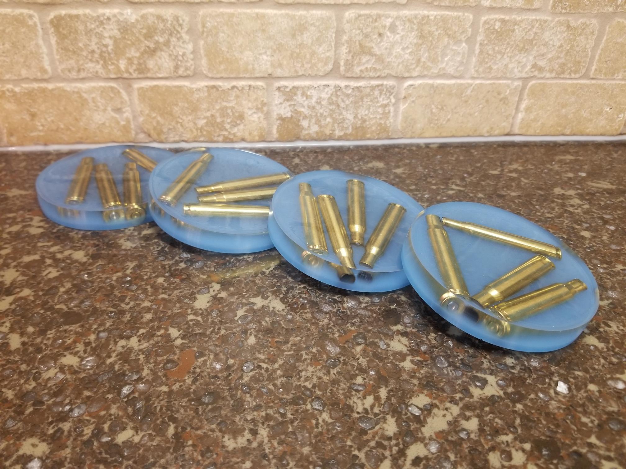 Bullet Casing Coasters Epoxy Concepts