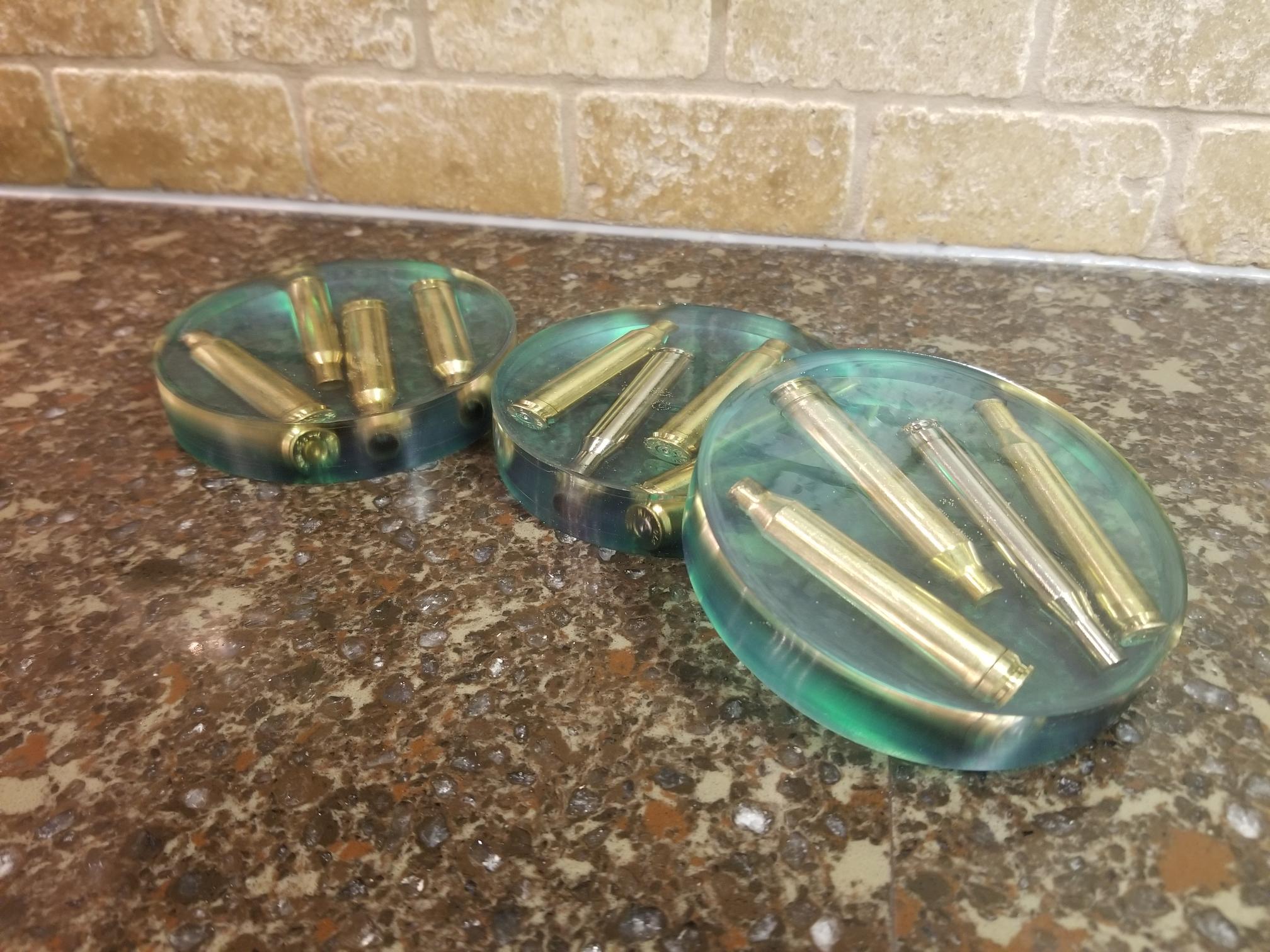 Bullet Casing Coasters Epoxy Concepts