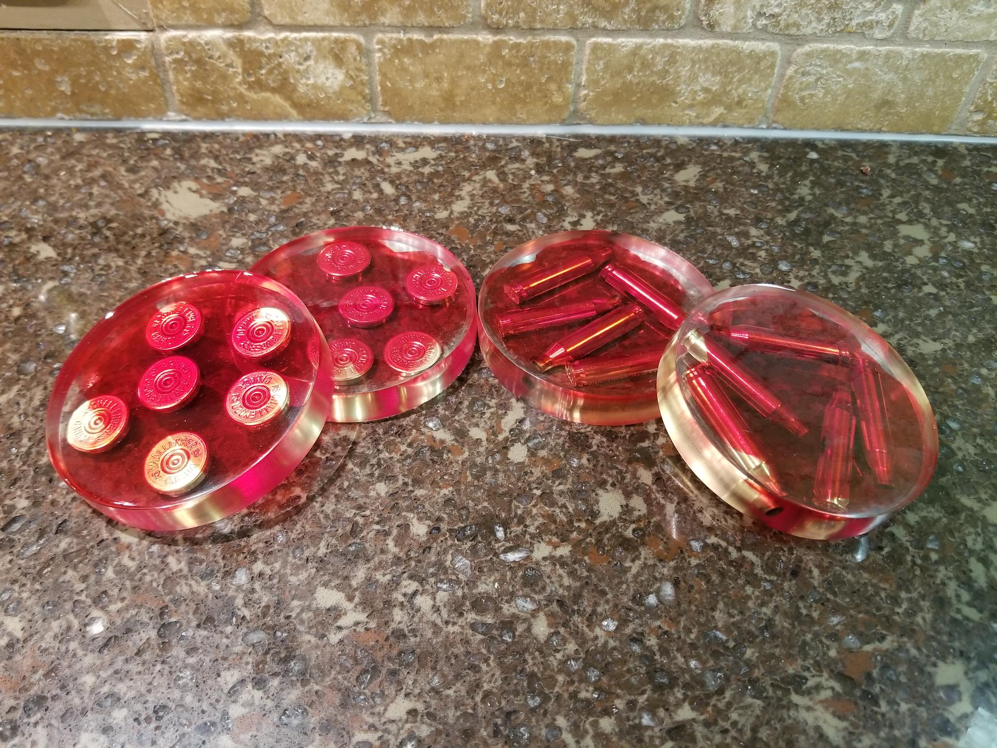 Bullet Casing Coasters Epoxy Concepts